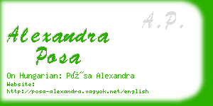 alexandra posa business card